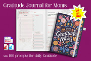 Gratitude Journal Planner for Moms, a Stationery Template by Graphic Template (Thumbnail 1 of 3)