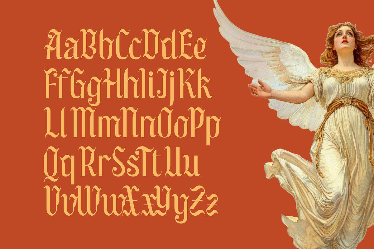 Wadepak Modern Groovy Serif, a Blackletter Font by timelesstype.co (Photo 6 of 15)