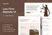 LegaLite - Law Firm Website, an UI Kit Template by peterdraw (Thumbnail 1 of 5)