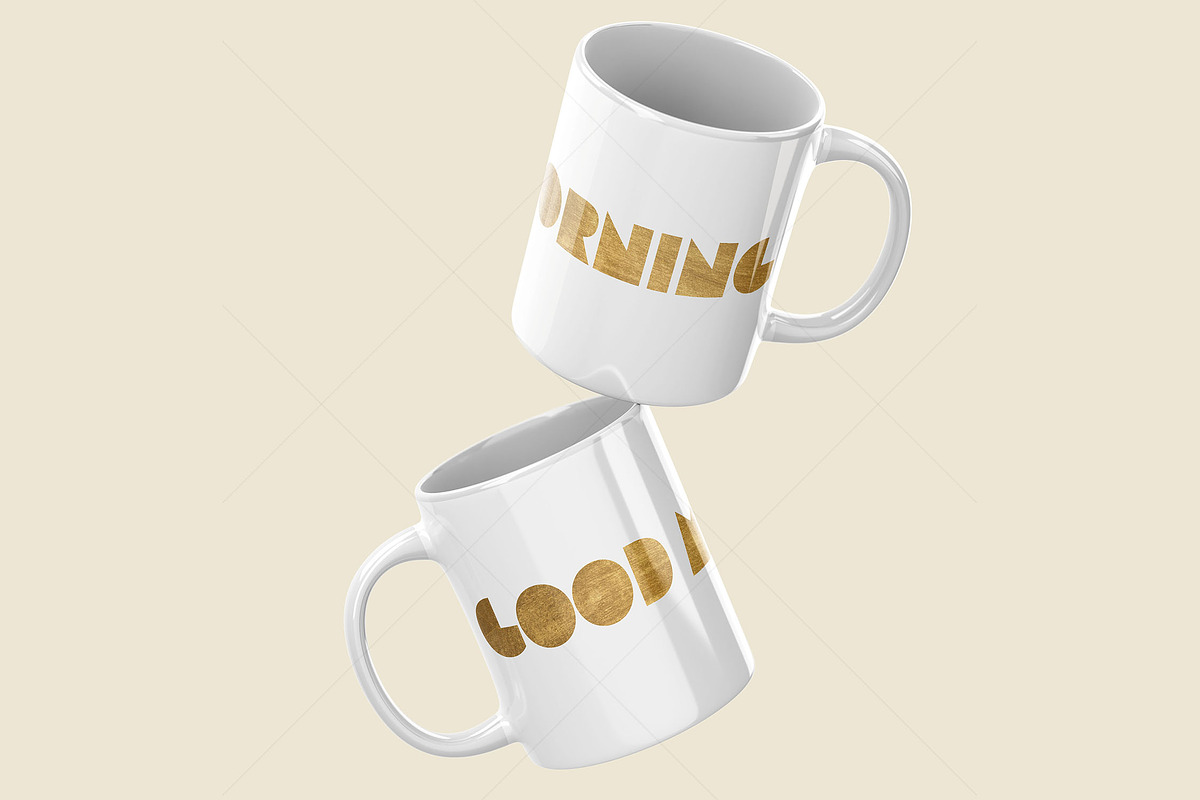 Premium Mug Mockup Bundle 4 designs, a Cups & Container Mockup by LESZ Design (Photo 4 of 6)