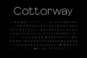 Cottorway Display Typeface