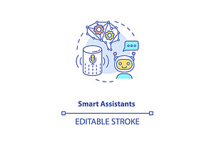 Smart Assistants Concept Icon