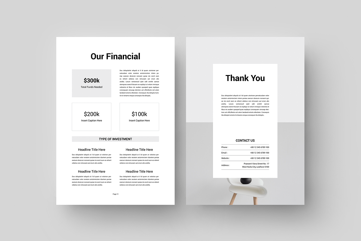 Pitch Deck | MS Word & Indesign, a Marketing Template by Leaflove (Photo 10 of 10)