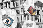 Kids Reading Books - Hand Drawn, an Education Illustration by Franzi draws (Thumbnail 3 of 4)