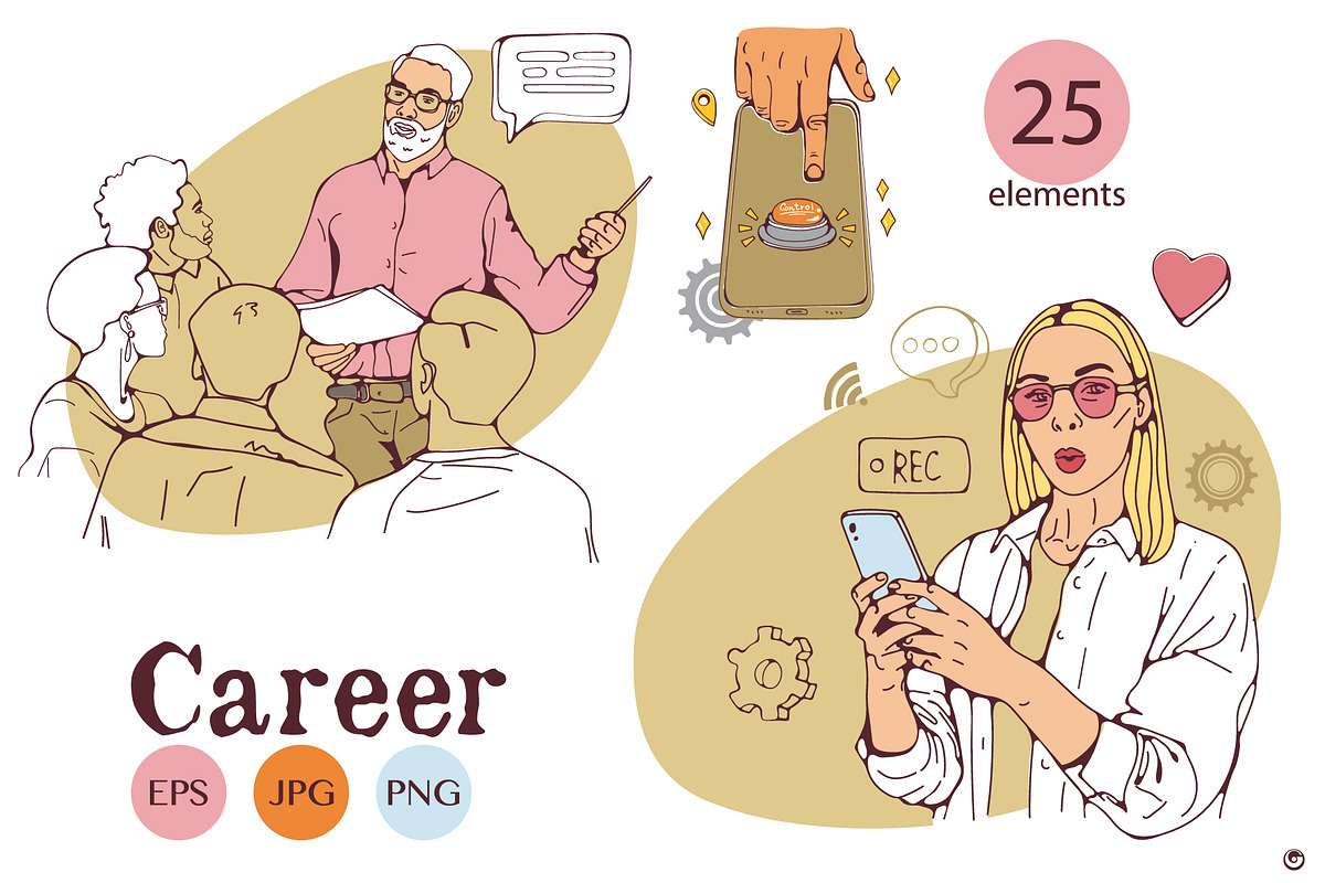 Career, a Person Illustration by Olillia (Photo 4 of 11)