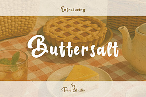 Buttersalt - Handwritten Font