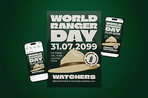World Ranger Day Event Flyer Set, a Flyer Template by The Good Store