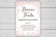 Confetti Bridal Shower Invite Pack, a Stationery Template by BF Studios (Thumbnail 2 of 3)