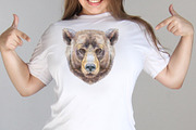 Cute watercolor bear, an Animal Illustration by Watercolor fantasy (Thumbnail 4 of 5)