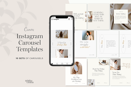 Instagram Carousel Templates Canva, a Social Media Template by Tabitha Emma