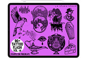 Tattoo Flash Vol. 19 - Stamp Set, a Brush Add-On by LA Studio Sthlm (Thumbnail 5 of 6)