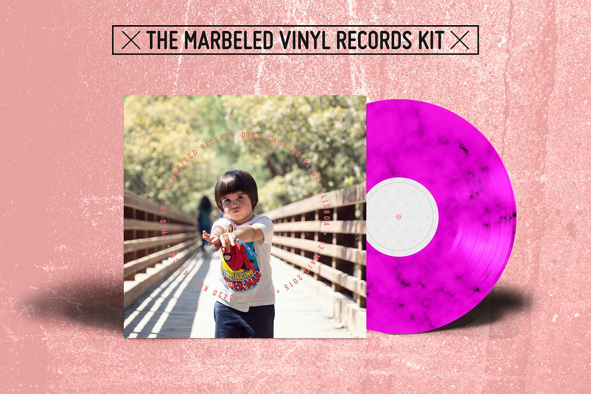 20 Marbled Vinyl Records - Mockup, a Product Mockup by this is awsm (Photo 13 of 23)