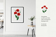 Graphic poppies. Vector set., a Pattern Graphic by TaityG (Thumbnail 8 of 12)