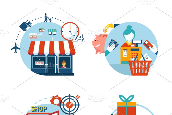 Store Shopping Icons