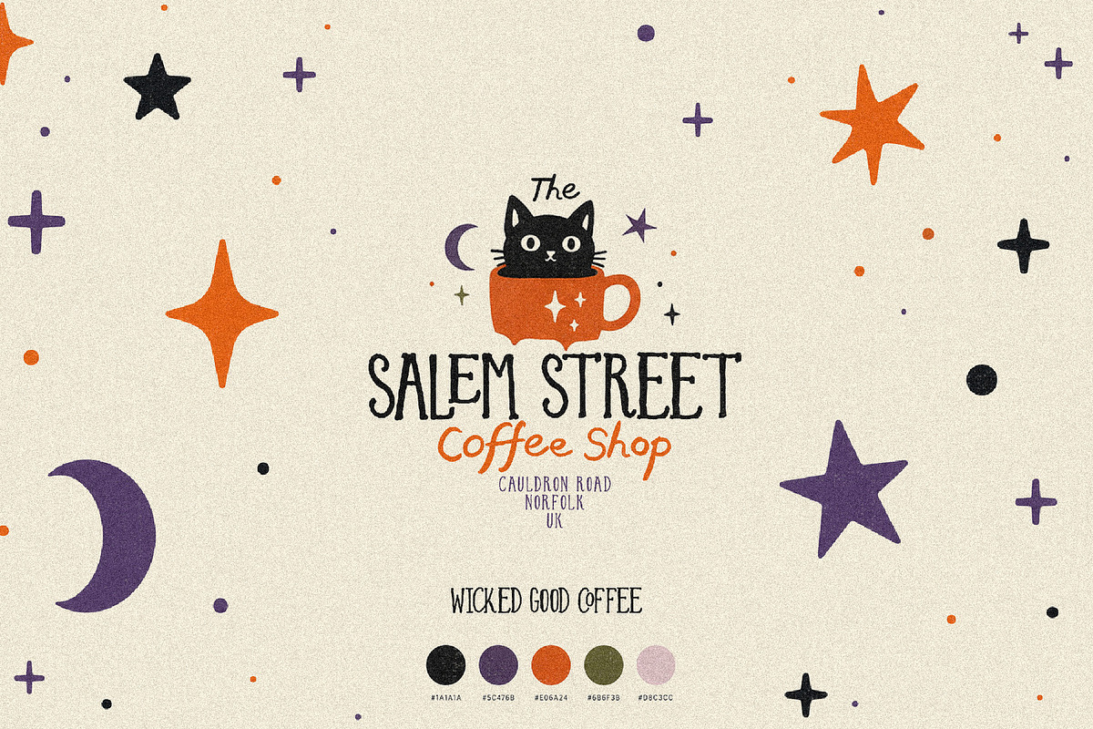 Basic Witch Club - Halloween Font, a Handwritten Font by AndrewPixelType (Photo 8 of 13)