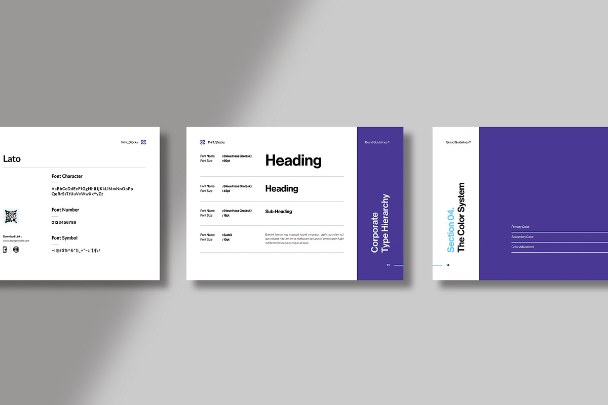 Brand Guideline Template, a Brochure Template by Spark_Creative (Photo 4 of 9)