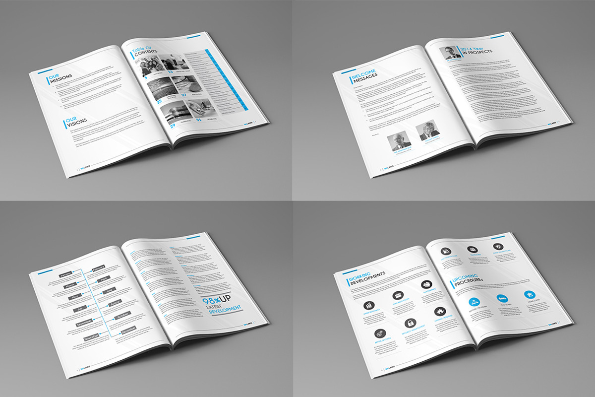 Clean Corporate Annual Report_V1, a Brochure Template by Layout Design (Photo 2 of 5)