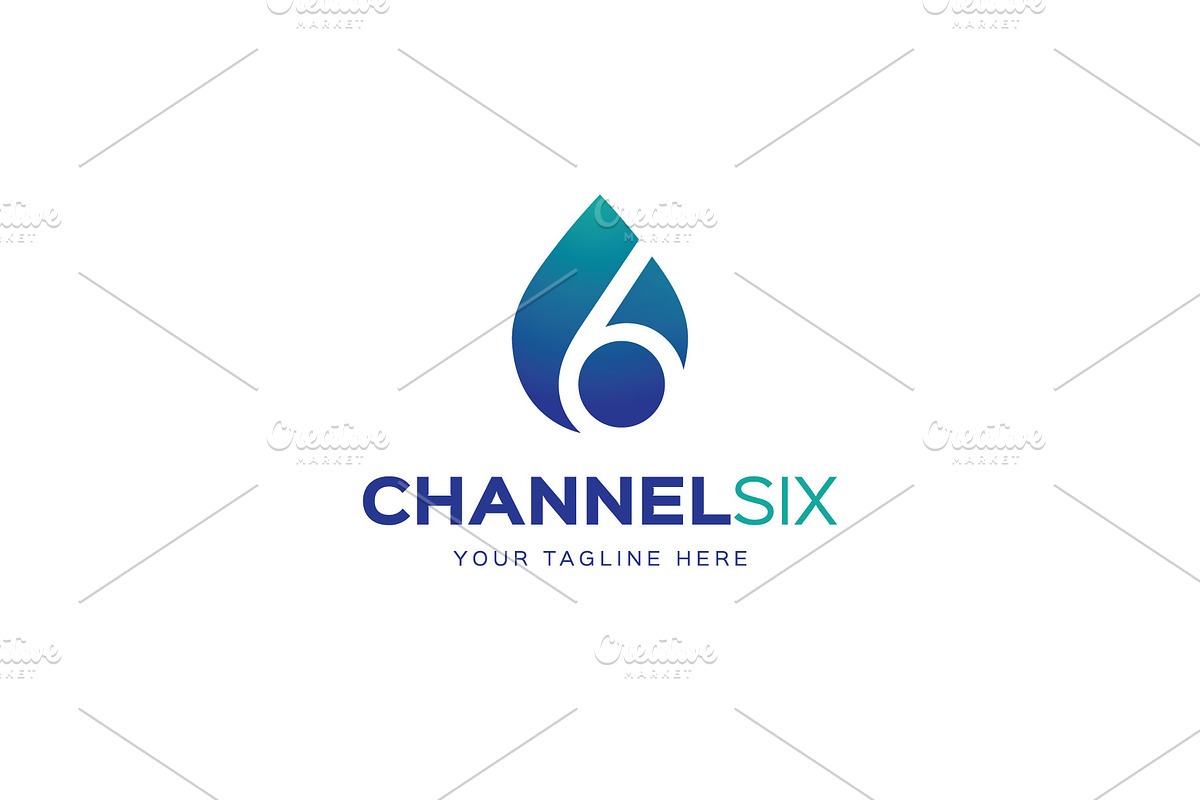 Channel Six Logo, a Branding & Logo Template by ashenterprise (Photo 1 of 3)
