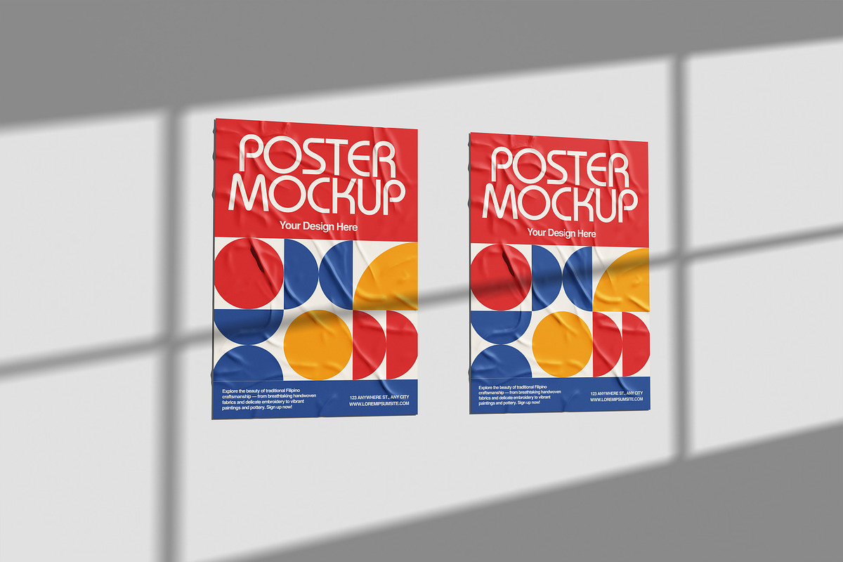 Wall Poster Mockup, a Packaging Mockup by Hazzpro_Std (Photo 5 of 6)