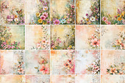 Floral Distressed Backgrounds, a Decorative Illustration by pictures for you (Thumbnail 15 of 36)