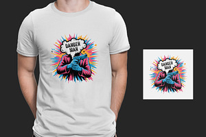 Graphic T-shirt Design Vector, a Stationery Template by MightyDesign