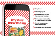 Canva | Restaurant Instagram Kit, a Social Media Template by Jiwstudio (Thumbnail 5 of 14)