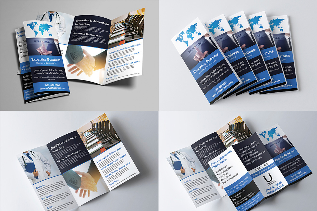 30-Trifold Brochure Bundle, a Brochure Template by AfzaalGraphics (Photo 29 of 31)