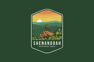 Shenandoah National Park Emblem Logo