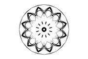 Black and White Mandala Patterns Set, a Decorative Illustration by NJ Himel (Thumbnail 66 of 101)