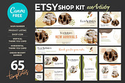 Canva ETSY Shop Kit - EcoArtistry, a Templates & Theme by illycreative (Thumbnail 1 of 5)