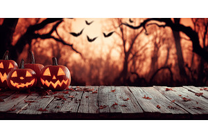 On a terrifying Halloween night, a, a Nature Photo by ZinetroN