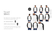 Men Raglan Mock-ups Set FREE DEMO, a Books & Magazine Mockup by Apparel_Mockups (Thumbnail 9 of 24)
