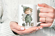 Whimsical Christmas Fairy Clipart, a Seasonal Illustration by V Design Creator (Thumbnail 6 of 8)