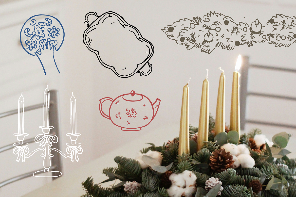 Whimsical Retro Table Clipart, a Decorative Illustration by Heartwarming Art (Photo 6 of 8)