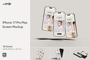 iPhone 17 Screen Mockup, an iPhone Mockup by Eka Restu D. Putra (Thumbnail 1 of 14)