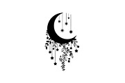 Moon Hanging Silhouette Bundle, an Illustration by Gaye Art (Thumbnail 24 of 31)