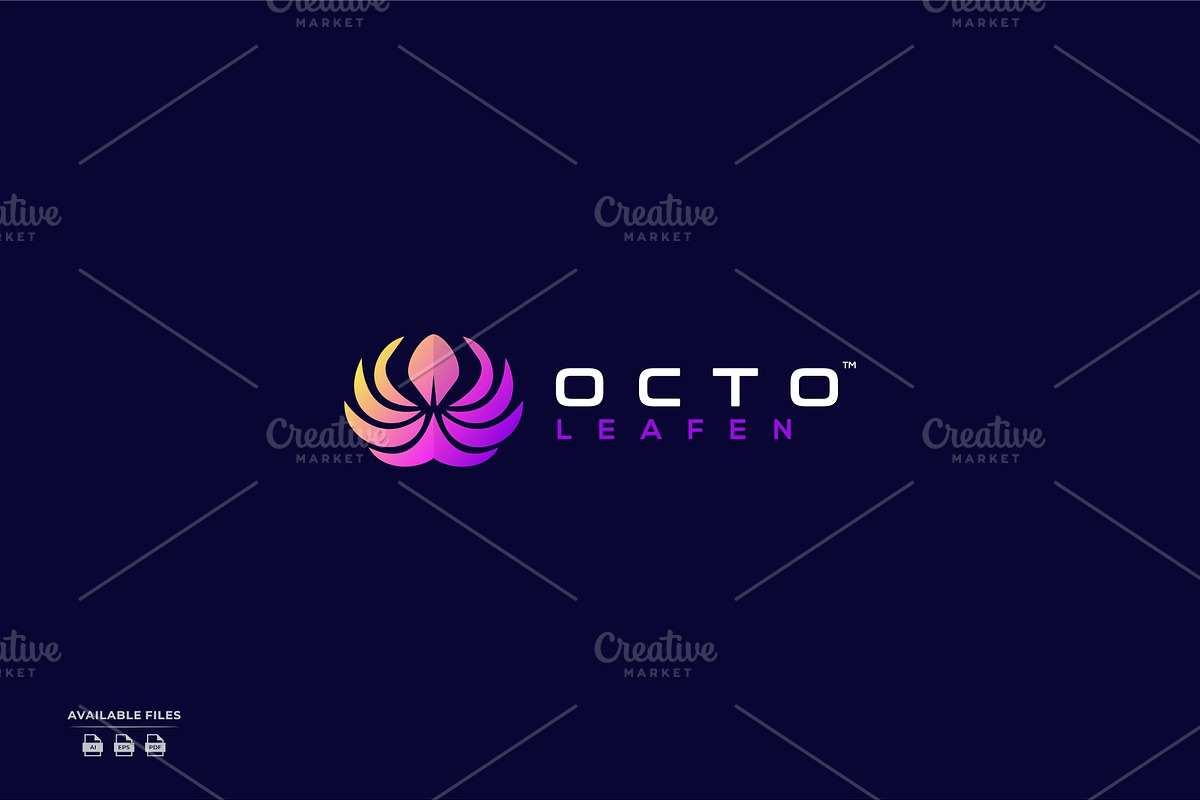 octo leaf modern logo, a Branding & Logo Template by mhafifuadi