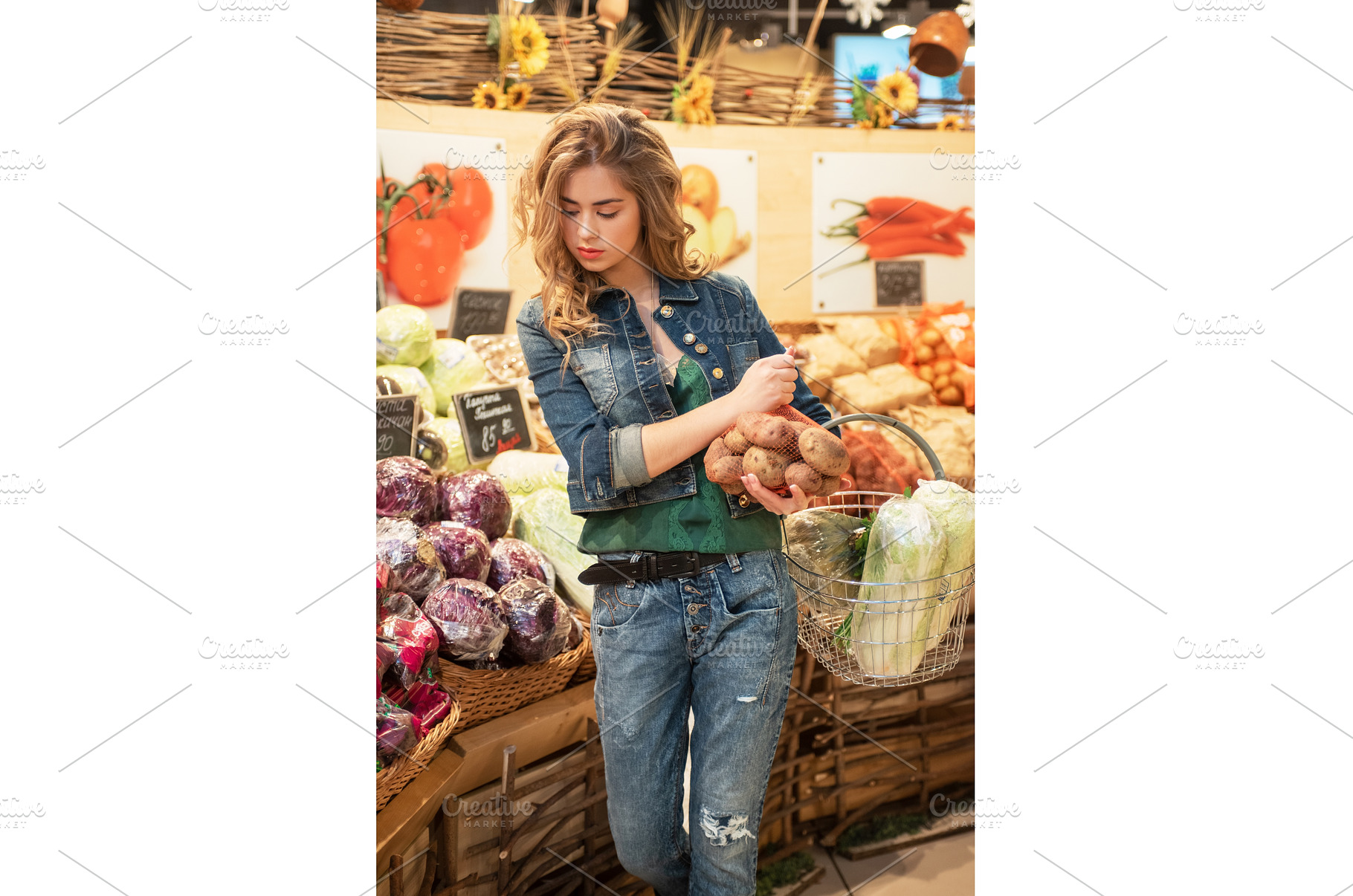 Young woman shopping in a, a Person Photo by Jan Jack Russo Media