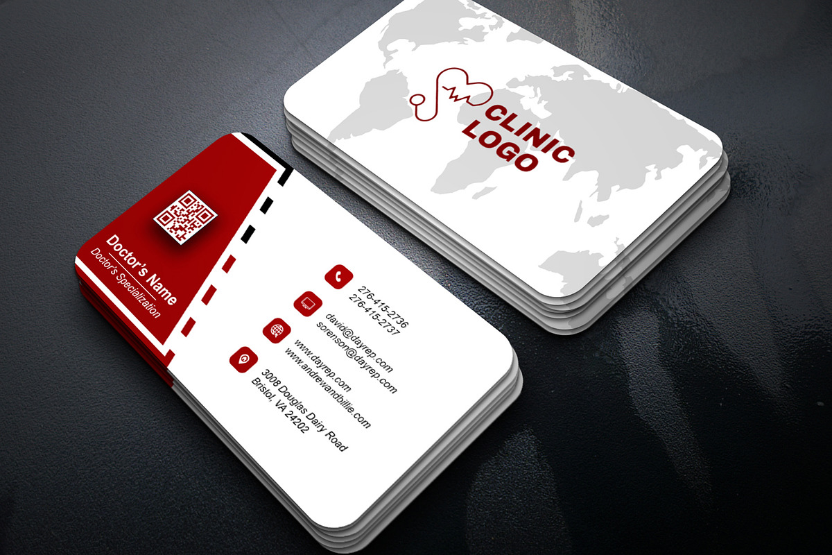 Business Card Medical PSD preview 7