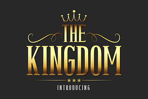 The Kingdom Fonts, a Slab Serif Font by Fox7 By Rattana