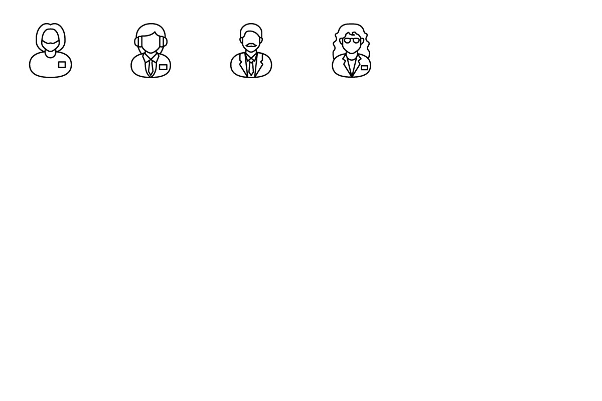 Medical Staff Outline Icons, an Outline Icon by vectorstank (Photo 6 of 6)