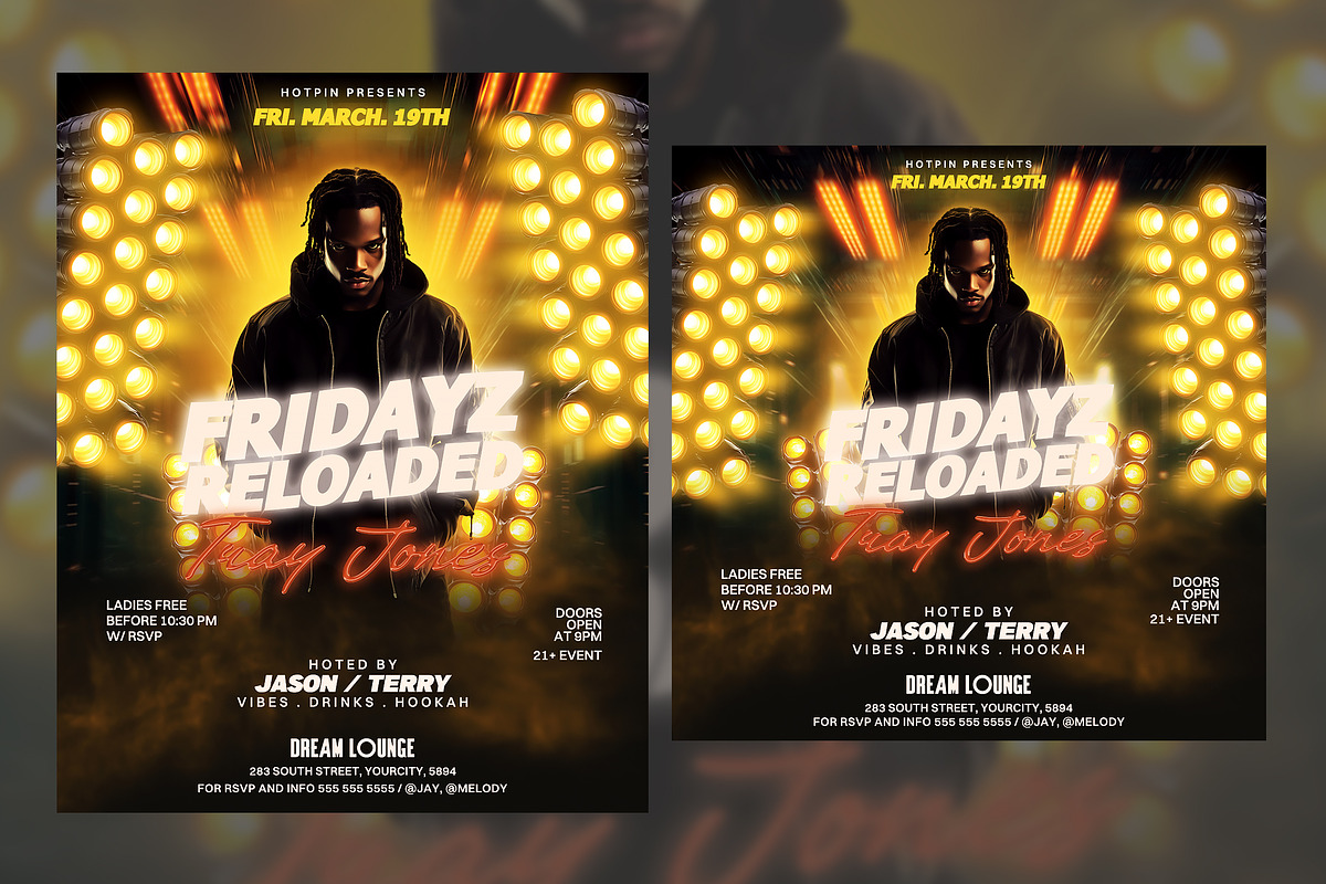 Dj Party Flyer Template, a Flyer Template by Hotpin (Photo 2 of 2)