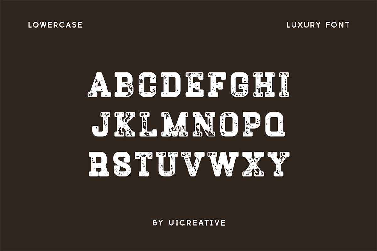 Slab Soldier Textured Font, a Slab Serif Font by UICreative (Photo 11 of 12)