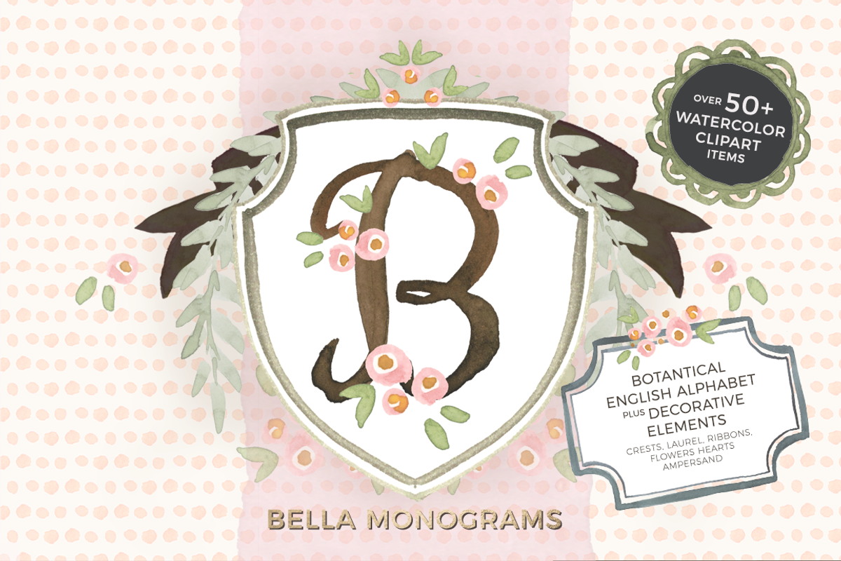 Bella Monograms & more, an Illustration by KLUGE+CO (Photo 1 of 11)