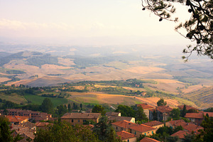 Fields in Tuscany