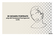 Modern Posters. Women line portraits, a Decorative Illustration by NKTN (Thumbnail 9 of 9)