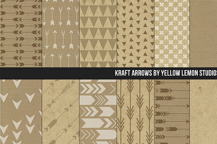 Kraft Paper Arrows Digital paper