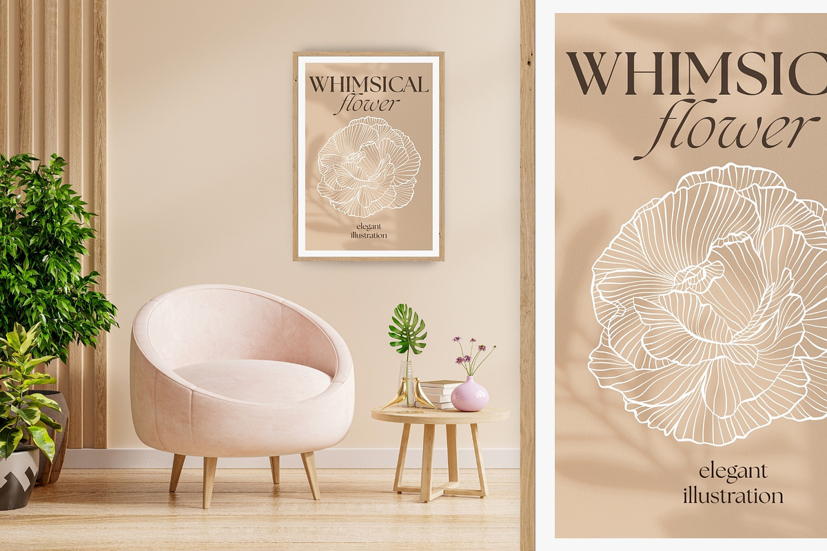 Whimsical Flowers Collection, a Decorative Illustration by ilonitta (Photo 8 of 12)