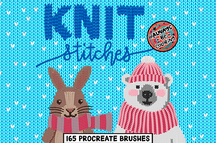 Procreate Knit Stitches Brush Set