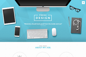 FreshDesign - Portfolio PSD Template